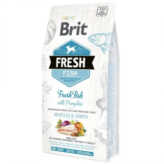 Brit Fresh Adult Large Сухий корм для дорослих собак великих порід з рибою і гарбузом 12 кг - Інтернет-магазин спільних покупок ToGether