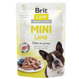 Brit Care Mini pouch Без зерновий вологий корм для собак мініатюрних порід філе ягняти в соусі, 85 г - Інтернет-магазин спільних покупок ToGether