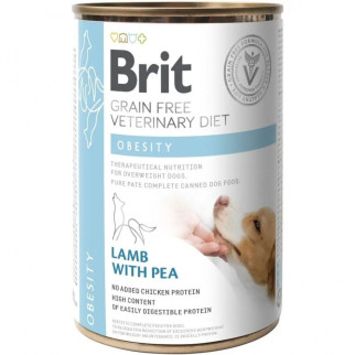Brit GF Veterinary Diets Dog Obesity Вологий корм для собак у разі ожиріння та надмірної ваги, з ягням і - Інтернет-магазин спільних покупок ToGether