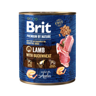 Brit Premium by Nature Беззерновий вологий корм для собак із чутливим травленням ягня з грічкою, 800 - Інтернет-магазин спільних покупок ToGether