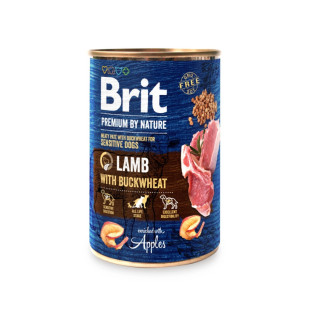 Brit Premium by Nature вологий корм для собак з чутливим травленням ягня з грінкою, 400 г Brit - Інтернет-магазин спільних покупок ToGether