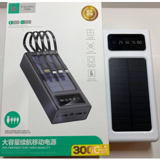 Power Bank Kamry 30000 mAh K-300 із сонячною панеллю та проводами - Інтернет-магазин спільних покупок ToGether