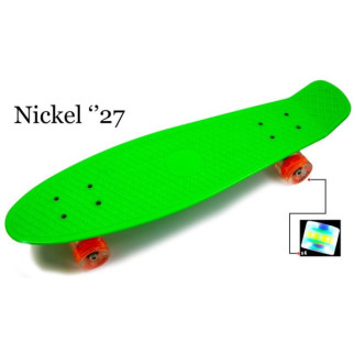 Пенні борд Nickel 27. Green (колеса, що світяться) - Інтернет-магазин спільних покупок ToGether