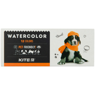 Фарби акварельні в картонній упаковці Kite Dogs K23-041, 12 кольорів - Інтернет-магазин спільних покупок ToGether
