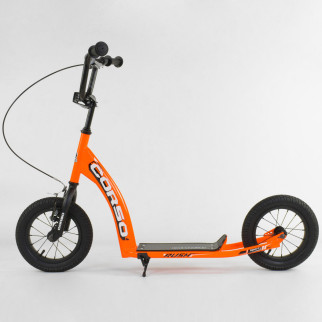 Самокат дитячий "Corso" надувні колеса 12" + ручне переднє гальмо. Orange (86796) - Інтернет-магазин спільних покупок ToGether