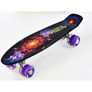Скейт Пенні борд Best Board з PU колесами, що світяться Beautiful feeling (74544) - Інтернет-магазин спільних покупок ToGether