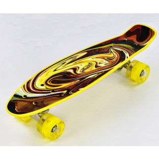 Скейт Пенні борд Best Board з PU колесами, що світяться. Paints (74538) - Інтернет-магазин спільних покупок ToGether