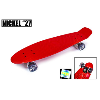 Пенні борд Nickel 27". Red (світлі колеса) 39956868 - Інтернет-магазин спільних покупок ToGether