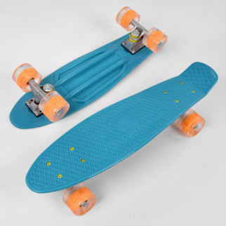 Скейт Пенні борд Best Board з PU колісами, що світяться, Blue (99979) - Інтернет-магазин спільних покупок ToGether