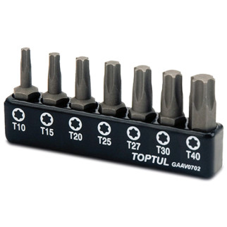 Набор бит TORX TOPTUL 1/4" 7ед. (T10-T40) GAAV0702 - Інтернет-магазин спільних покупок ToGether