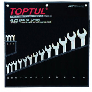 Набір ключів рожково-накидних TOPTUL 16 шт. 7-32 Hi-Performance GPAX1601 - Інтернет-магазин спільних покупок ToGether
