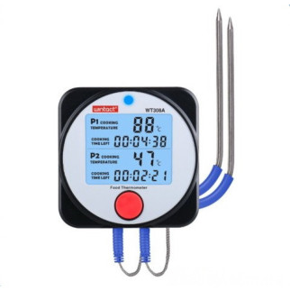 Термометр цифровий для барбекю 2-канальний Bluetooth, -40-300 °C WINTACT WT308A - Інтернет-магазин спільних покупок ToGether