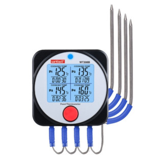Термометр харчовий електронний 4-канальний Bluetooth -40-300 °C WINTACT WT308B - Інтернет-магазин спільних покупок ToGether