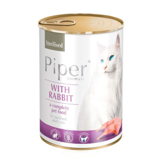 Dolina Noteci Piper cat Консерва з кроликом для стерилізованих кішок 400г 302179 - Інтернет-магазин спільних покупок ToGether