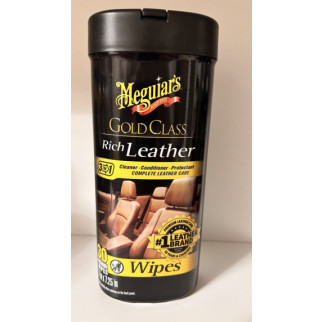 Серветки для догляду за шкіряним салоном Meguiar's Gold Class Rich Leather Wipes, 30 шт. - Інтернет-магазин спільних покупок ToGether