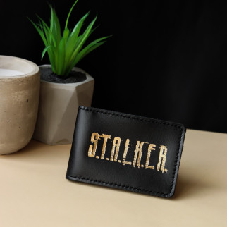 Обкладинка для ID-паспорта "STALKER" чорна з позолотою. - Інтернет-магазин спільних покупок ToGether