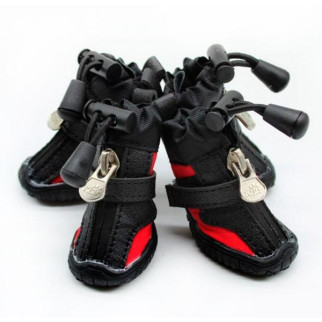 Взуття для собак плащівка трикотаж Червона 1096 2 - Інтернет-магазин спільних покупок ToGether