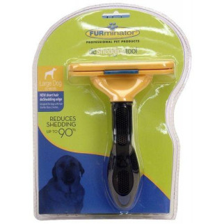 FURminator з кнопкою для собак з короткою шерстю Розмір L (100 мм ширина леза) - Інтернет-магазин спільних покупок ToGether