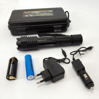 Ліхтар акумуляторний тактичний, багатофункціональний тактичний ліхтарик (відлякувач) Police BL-1103 - Інтернет-магазин спільних покупок ToGether