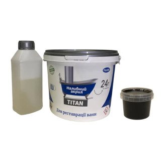 Жидкий акрил для реставрации ванн Plastall Titan 1.2 м цветной Черный - Інтернет-магазин спільних покупок ToGether