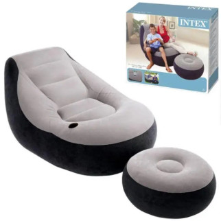 Надувное кресло с пуфом Intex Ultra Lounge (D-2019091053) - Інтернет-магазин спільних покупок ToGether