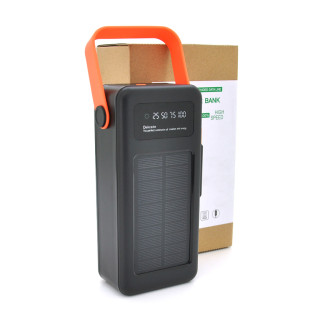 Портативная зарядка внешний аккумулятор Power bank 50000 mAh Solar YM-637 Black + 4 универсальных кабеля - Інтернет-магазин спільних покупок ToGether