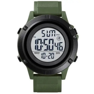 Годинник наручний чоловічий SKMEI 1508AGWT ARMY GREEN-WHITE, Водонепроникний чоловічий годинник. Колір: зелений - Інтернет-магазин спільних покупок ToGether