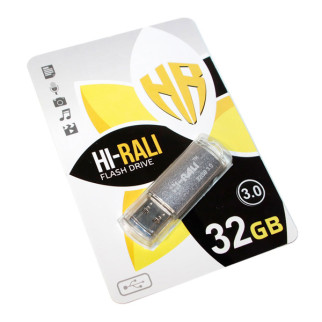 USB флешка Hi-Rali 32GB Rocket series Silver - Інтернет-магазин спільних покупок ToGether
