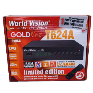 Т2 ресивер World Vision T624A + IPTV - Інтернет-магазин спільних покупок ToGether