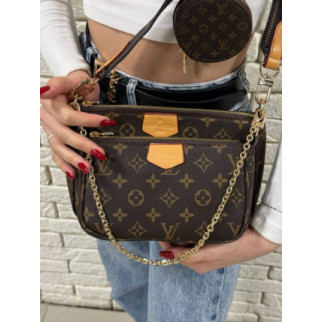 Жіноча сумка Louis Vuitton multi pochette brown LUX - Інтернет-магазин спільних покупок ToGether