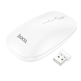 Мишка Hoco GM15 бездротова | BT3.0+5.0 2.4G 800/1200/1600DPI | для ПК Планшета Смартфона White - Інтернет-магазин спільних покупок ToGether