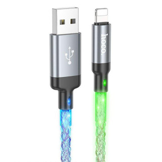 Кабель USB- Lightning з RGB підсвічуванням Hoco U112 Shine - Інтернет-магазин спільних покупок ToGether