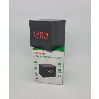 Настільний електронний Годинник VST-869 з функцією будильника Чорні із червоними цифрами - Інтернет-магазин спільних покупок ToGether