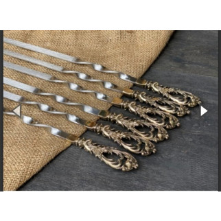 Набір шампурів "Морський бриз" з вилкою в сагайдаку - Інтернет-магазин спільних покупок ToGether