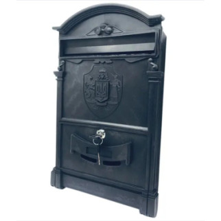 Поштова скринька індивідуальна з гербом України чорна - Інтернет-магазин спільних покупок ToGether
