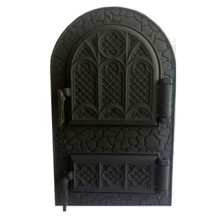 Дверцята чавунні спарені арочні Мікулін 530 х 330мм - Інтернет-магазин спільних покупок ToGether