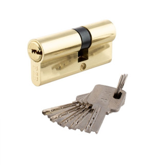 Серцевина для замку 70мм (30х40), ключ/ключ, PB золото, 5 ключів FZB - Інтернет-магазин спільних покупок ToGether