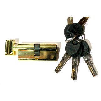 Серцевина для замку 70мм (35х35), ключ/поворотник, PB золото, 5 ключів ZCK IMPERIAL - Інтернет-магазин спільних покупок ToGether