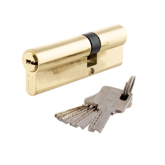 Серцевина для замку 90мм (35х55), ключ/ключ, PB золото, 5 ключів FZB - Інтернет-магазин спільних покупок ToGether