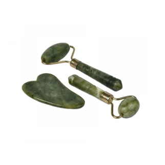 Масажний набір із натурального каменю Jade roller set (3 предмети) - Інтернет-магазин спільних покупок ToGether