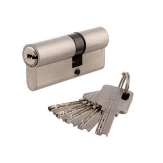 Серцевина для замку 80мм (35х45), ключ/ключ, SN сатин, 5 ключів FZB - Інтернет-магазин спільних покупок ToGether