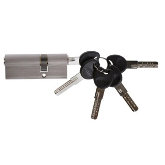 Серцевина для замку 80мм (30х50), ключ/ключ, SN сатин, 5 ключів, цинк ZC ASTEX - Інтернет-магазин спільних покупок ToGether