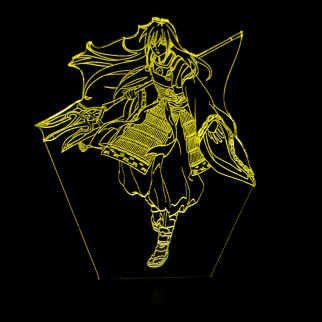 Акриловий світильник-нічник Шева-кун жовтий tty-n000950 - Інтернет-магазин спільних покупок ToGether