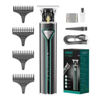 Тример чоловічий для бороди та стрижки на акумуляторі VGR V-009 нержавіючий - Інтернет-магазин спільних покупок ToGether