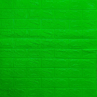 3D панель самоклеюча цегла Зелена 700х770х3мм (013-3) SW-00000639 - Інтернет-магазин спільних покупок ToGether