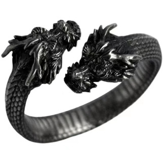 Каблучка дракон перстень у вигляді Стародавнього дракона Firt сріблястий р регульований - Інтернет-магазин спільних покупок ToGether