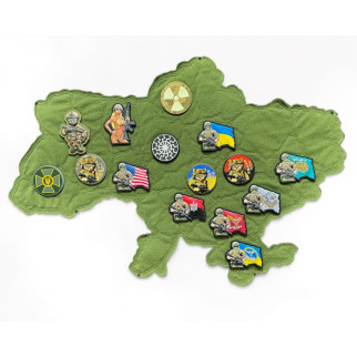 Велкро панель для шевронів Мапа України - Інтернет-магазин спільних покупок ToGether