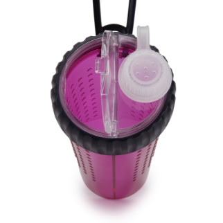 Пляшка дорожня подвійна для корму та води Dexas Snack DuO with Companion Cup, 720 мл, пурпурна - Інтернет-магазин спільних покупок ToGether