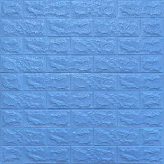 3D панель самоклеюча цегла Блакитна 700х770х7мм (005-7) SW-00000658 - Інтернет-магазин спільних покупок ToGether