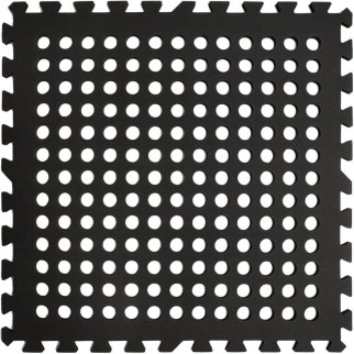 Підлога пазл перфорована - модульне покриття чорне 610x610x10мм (МР50) SW-00000660 - Інтернет-магазин спільних покупок ToGether